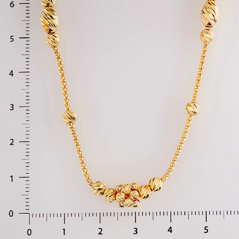 Колье из желтого золота 585 пробы