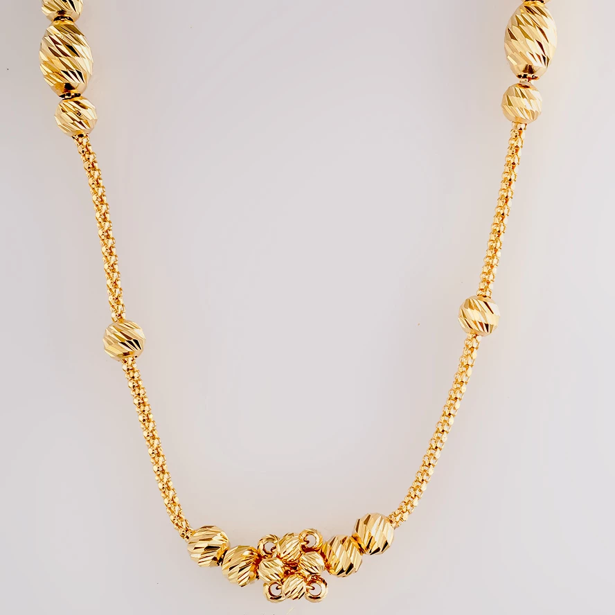 Колье из желтого золота 585 пробы