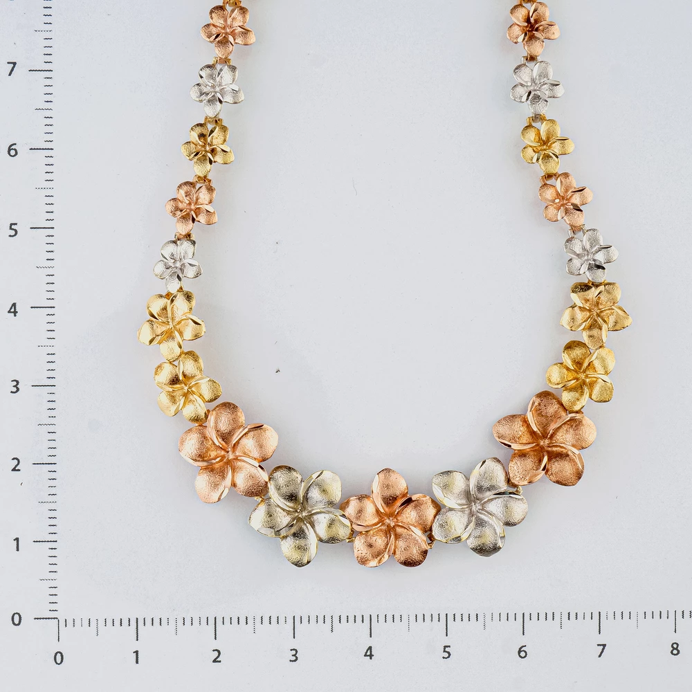 Колье с фианитом из желтого золота 585 пробы