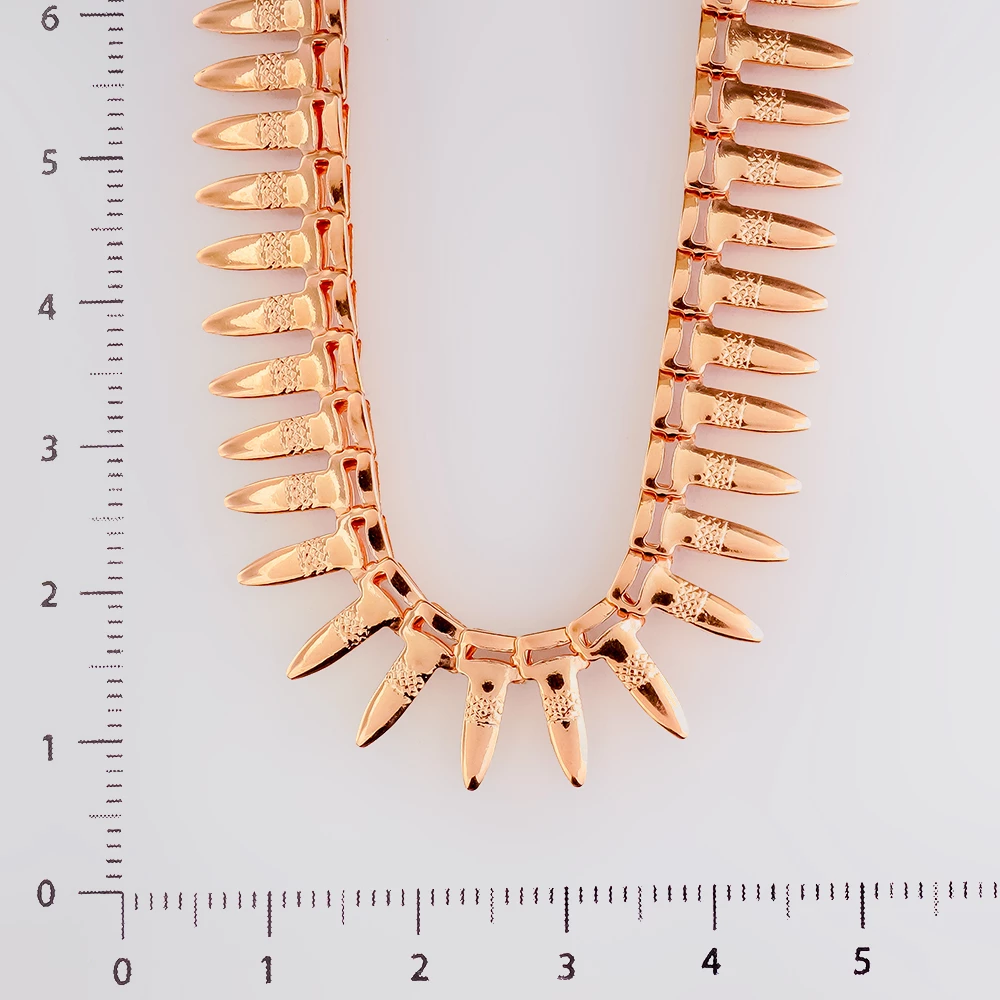 Колье из красного золота 585 пробы