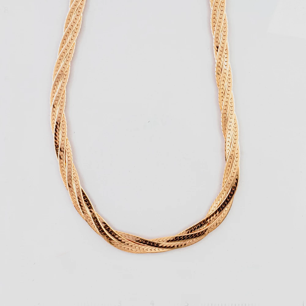 Колье из красного золота 585 пробы