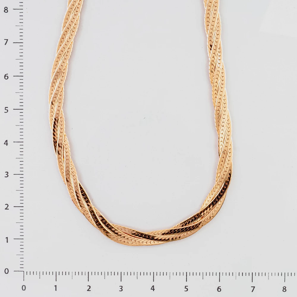 Колье из красного золота 585 пробы