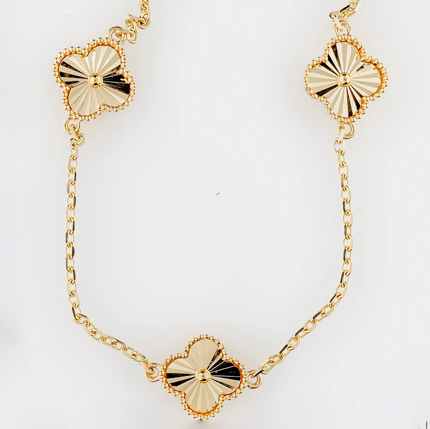 Колье из желтого золота 585 пробы