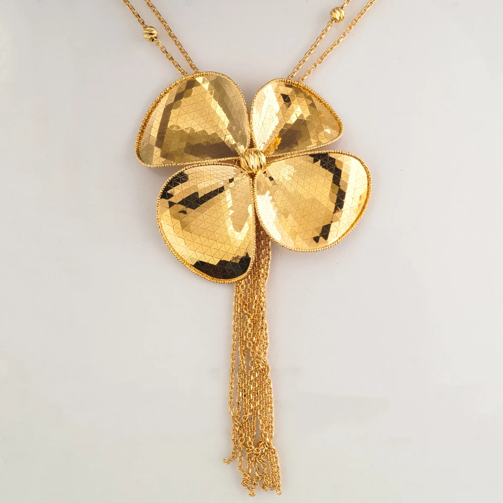 Колье из желтого золота 585 пробы