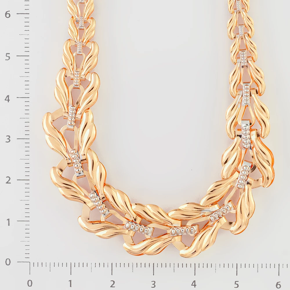 Колье из красного золота 585 пробы