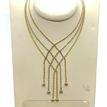 Колье из красного золота 585 пробы