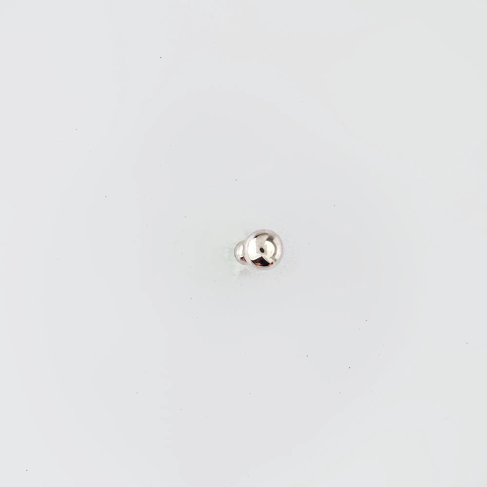 Пирсинг с бриллиантом из белого золота 585 пробы