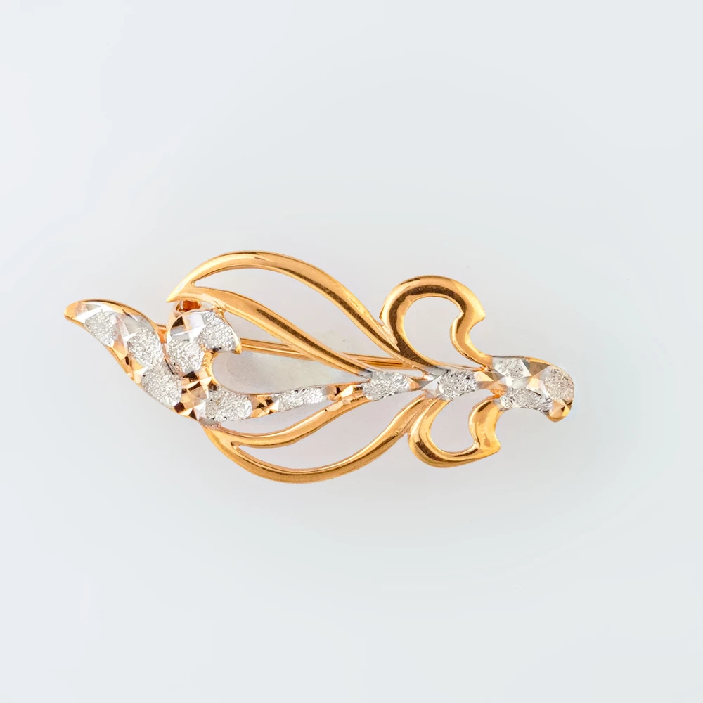 Брошь из красного золота 585 пробы