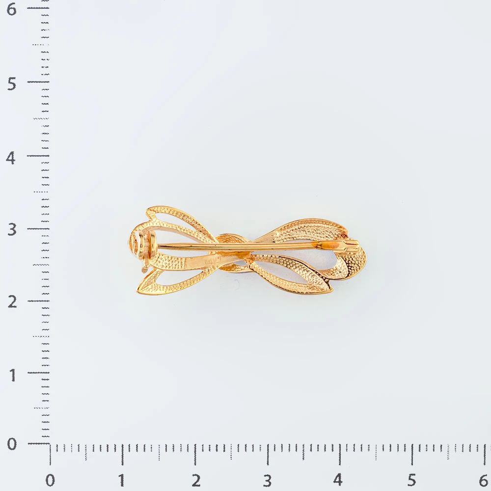 Брошь из красного золота 585 пробы