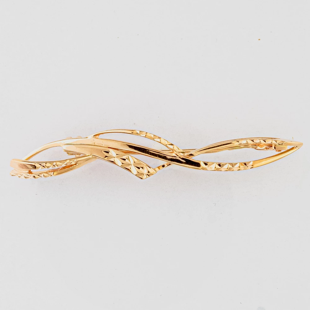 Брошь из красного золота 585 пробы