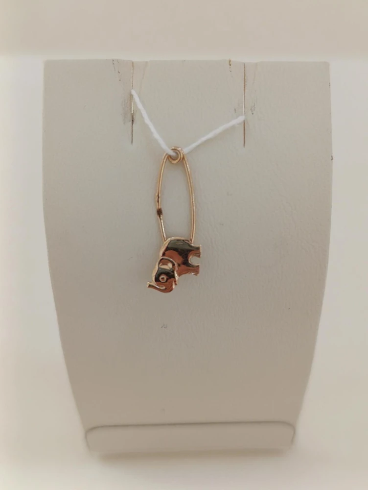 Брошь из красного золота 585 пробы