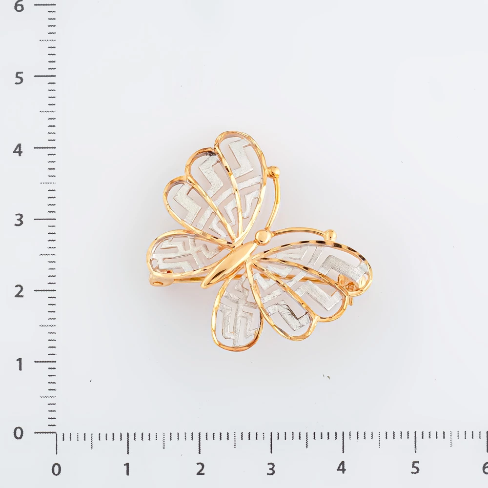 Брошь из красного золота 585 пробы