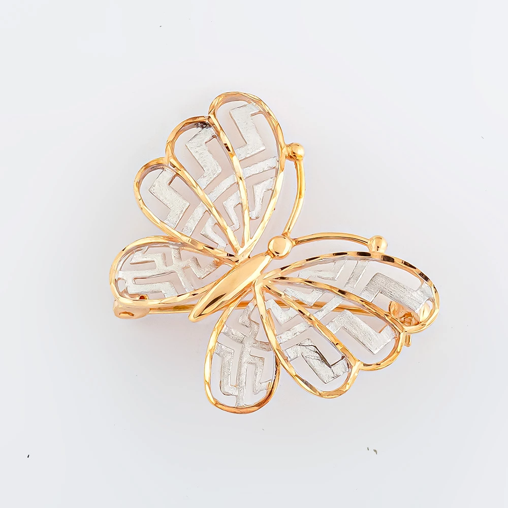 Брошь из красного золота 585 пробы