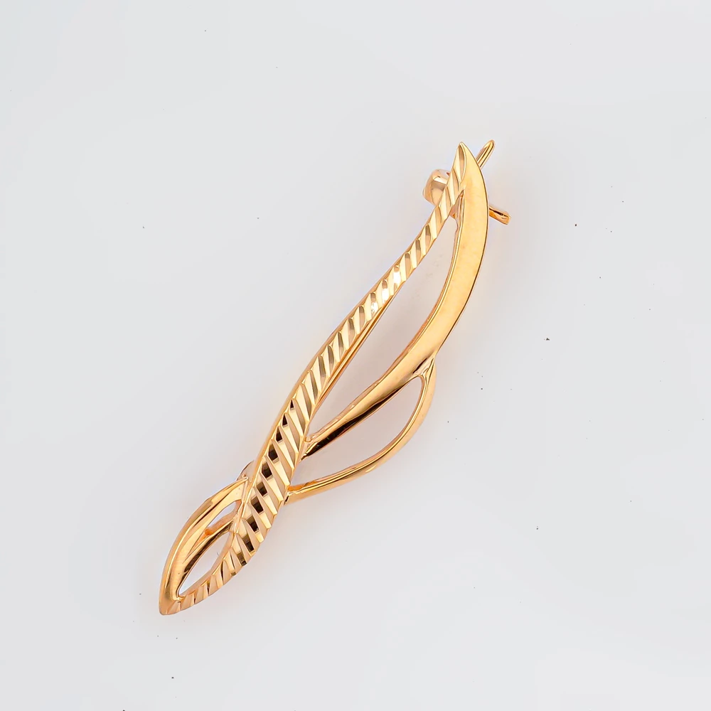 Брошь из красного золота 585 пробы