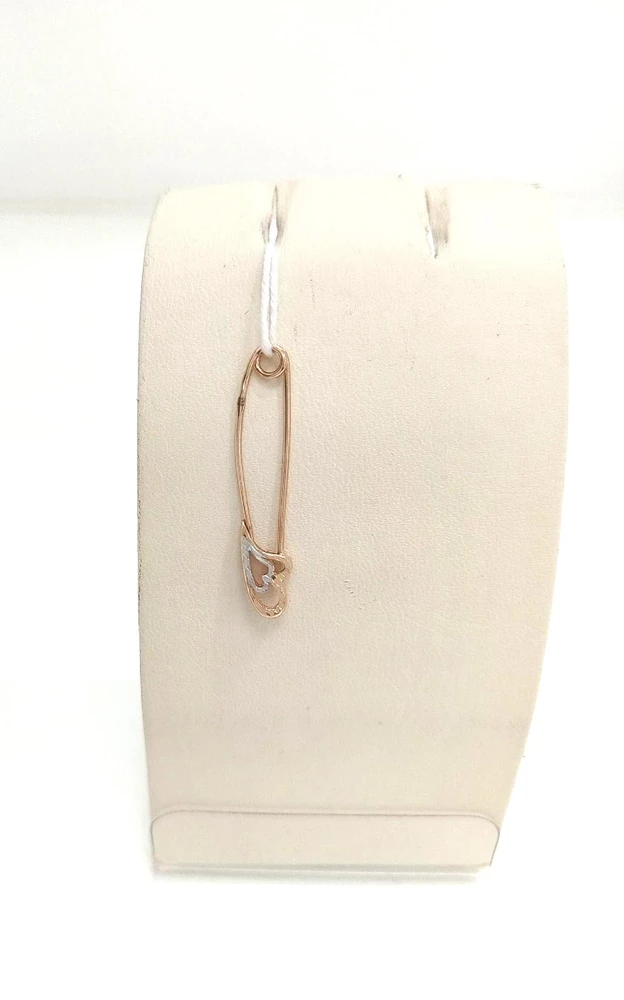 Брошь из красного золота 585 пробы