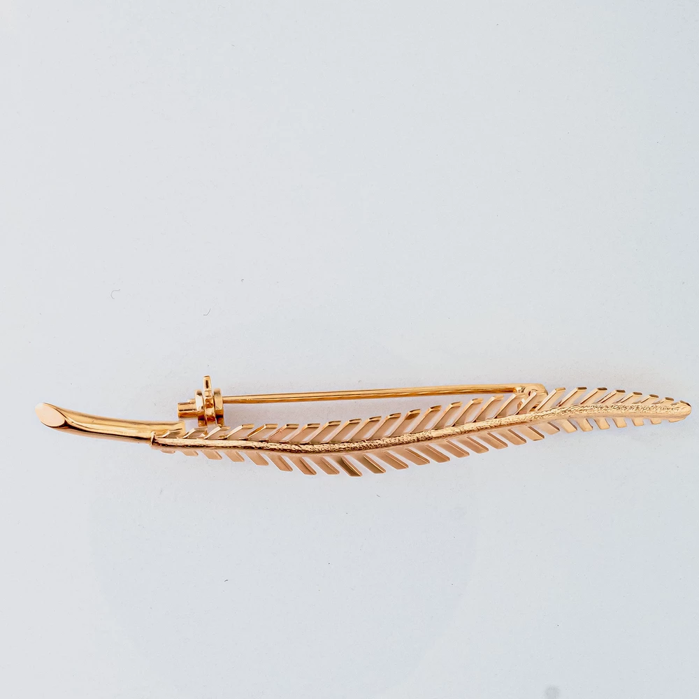 Брошь из красного золота 583 пробы