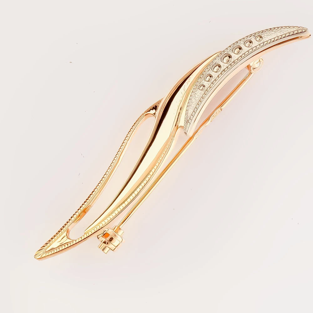 Брошь из красного золота 585 пробы