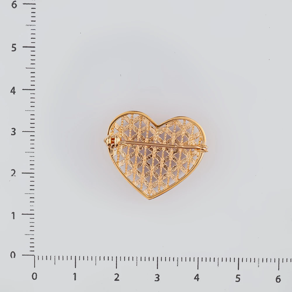 Брошь из красного золота 585 пробы