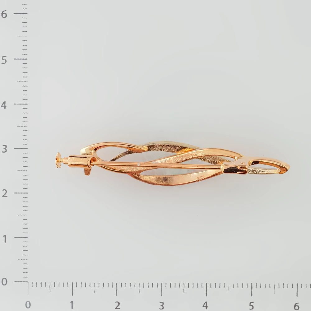 Брошь из красного золота 585 пробы