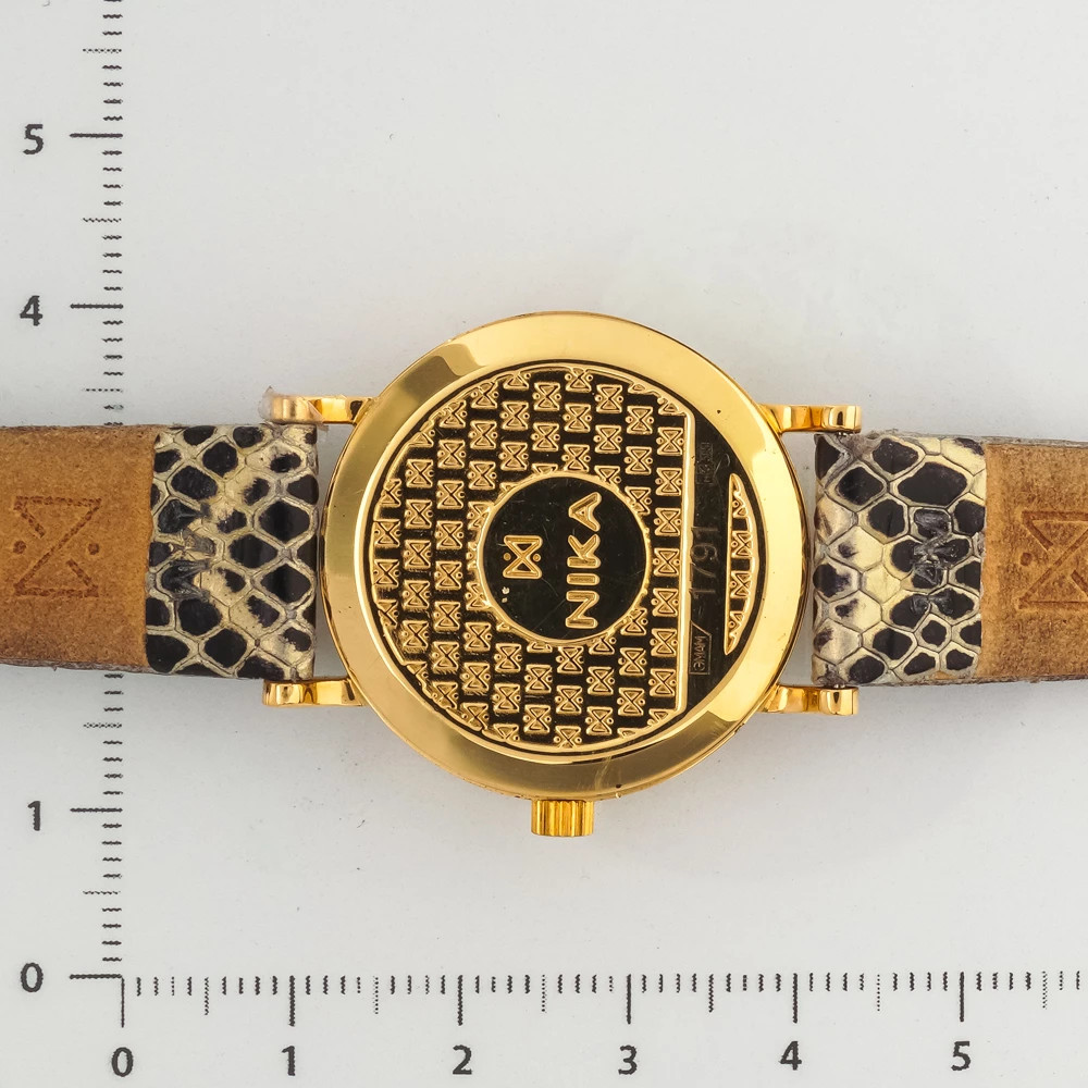 Часы с браслетом с часовой механизмом из желтого золота 585 пробы