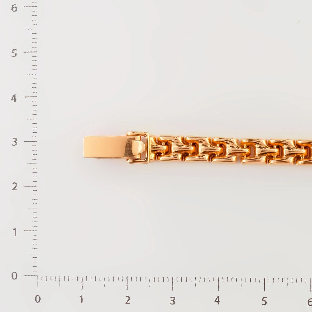 Часы с браслетом с часовой механизмом из красного золота 585 пробы