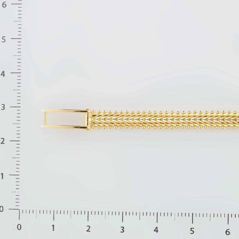 Часы с браслетом с бриллиантом из желтого золота 585 пробы