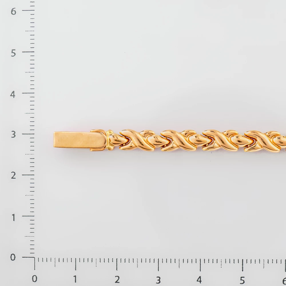 Часы с браслетом с бриллиантом из красного золота 585 пробы