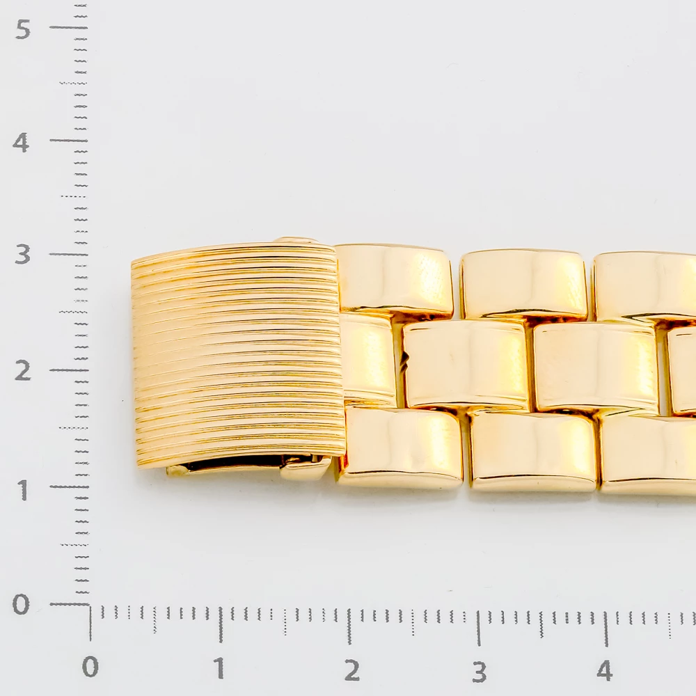 Часы с браслетом с фианитом из красного золота 585 пробы