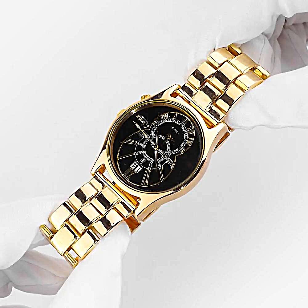 Часы с браслетом с фианитом из красного золота 585 пробы 1