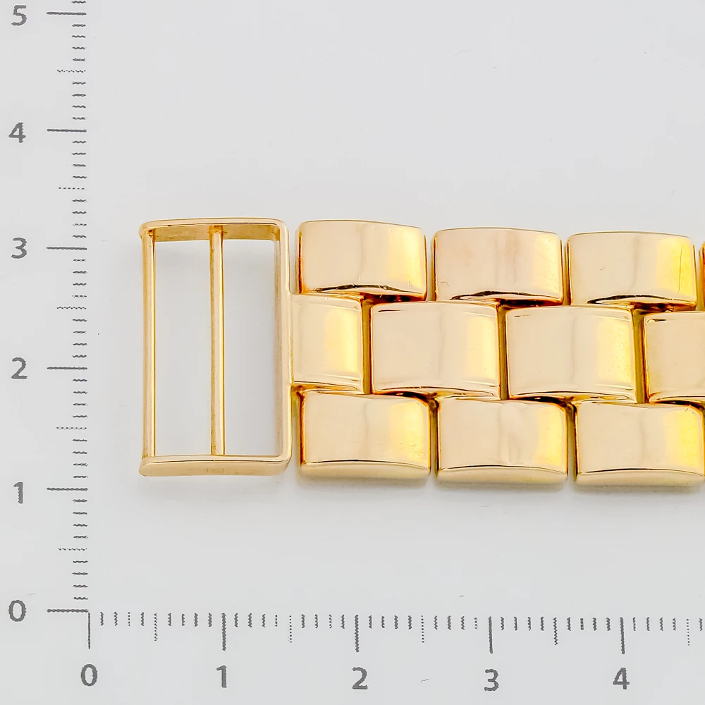 Часы с браслетом с фианитом из красного золота 585 пробы