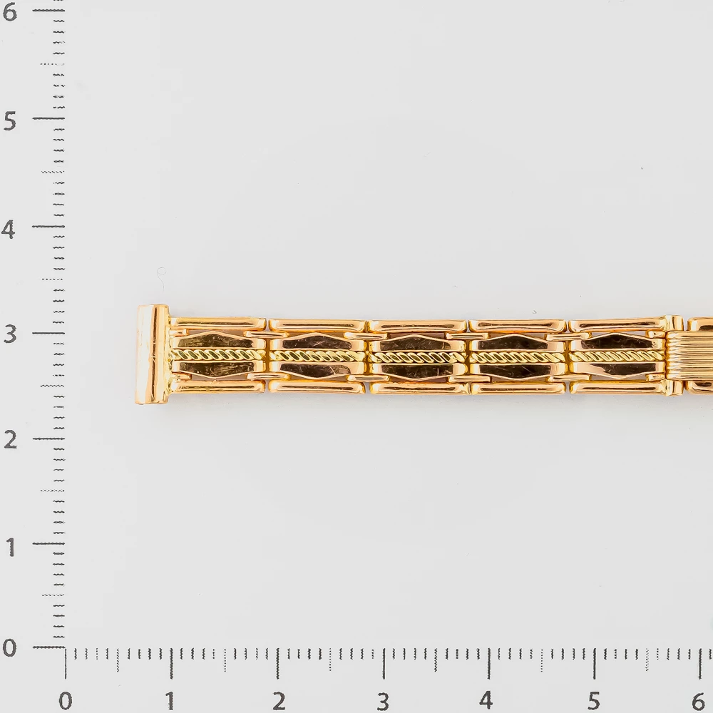 Браслет для часов из красного золота 583 пробы