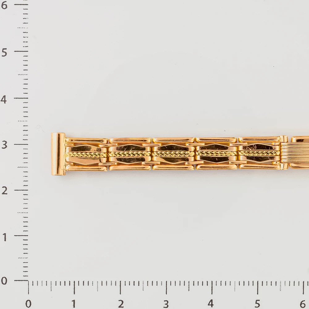 Браслет для часов из красного золота 583 пробы