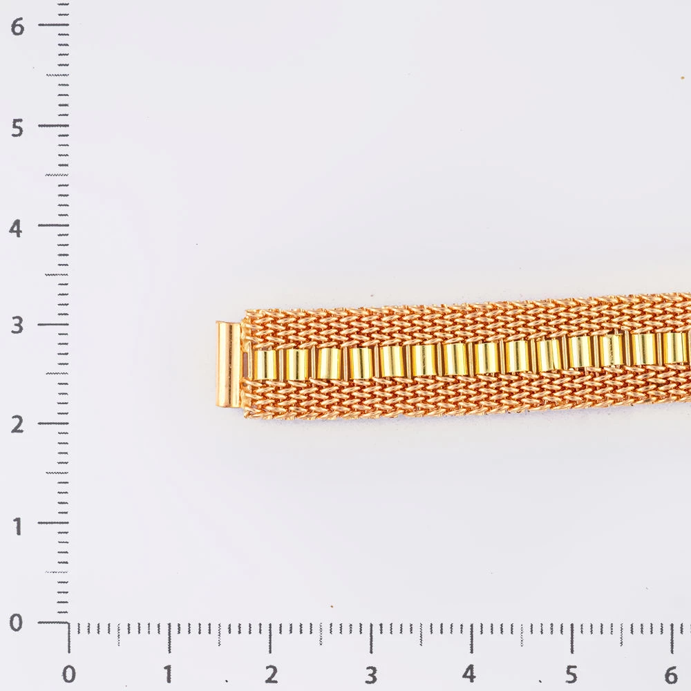 Браслет для часов из красного золота 583 пробы