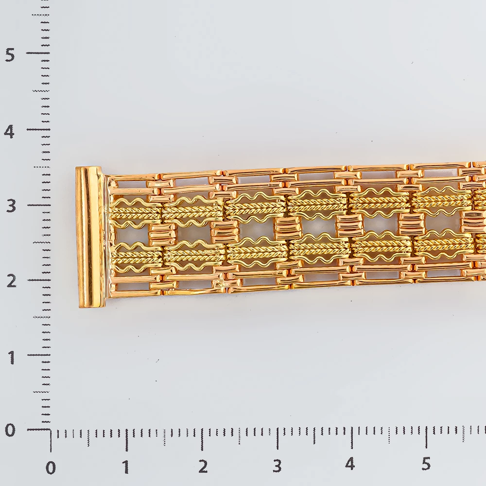 Браслет для часов из красного золота 585 пробы