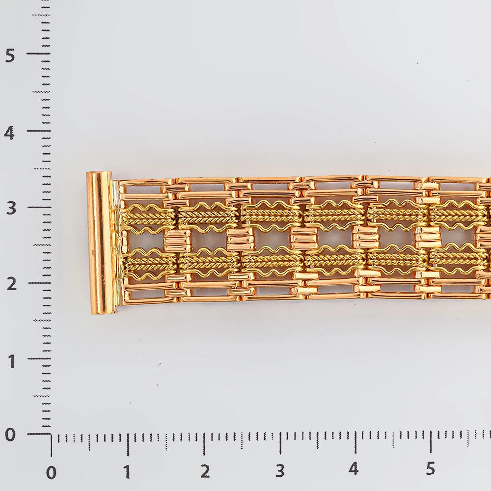 Браслет для часов из красного золота 585 пробы
