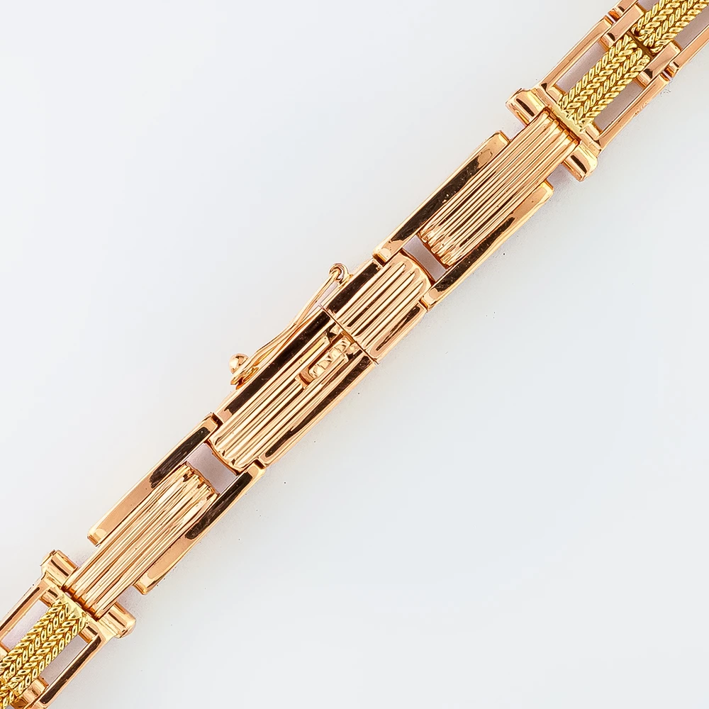 Браслет для часов из красного золота 585 пробы