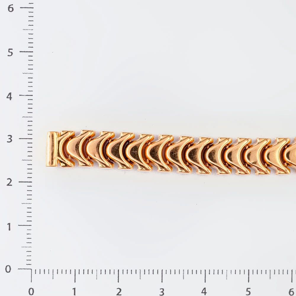 Браслет для часов из красного золота 585 пробы