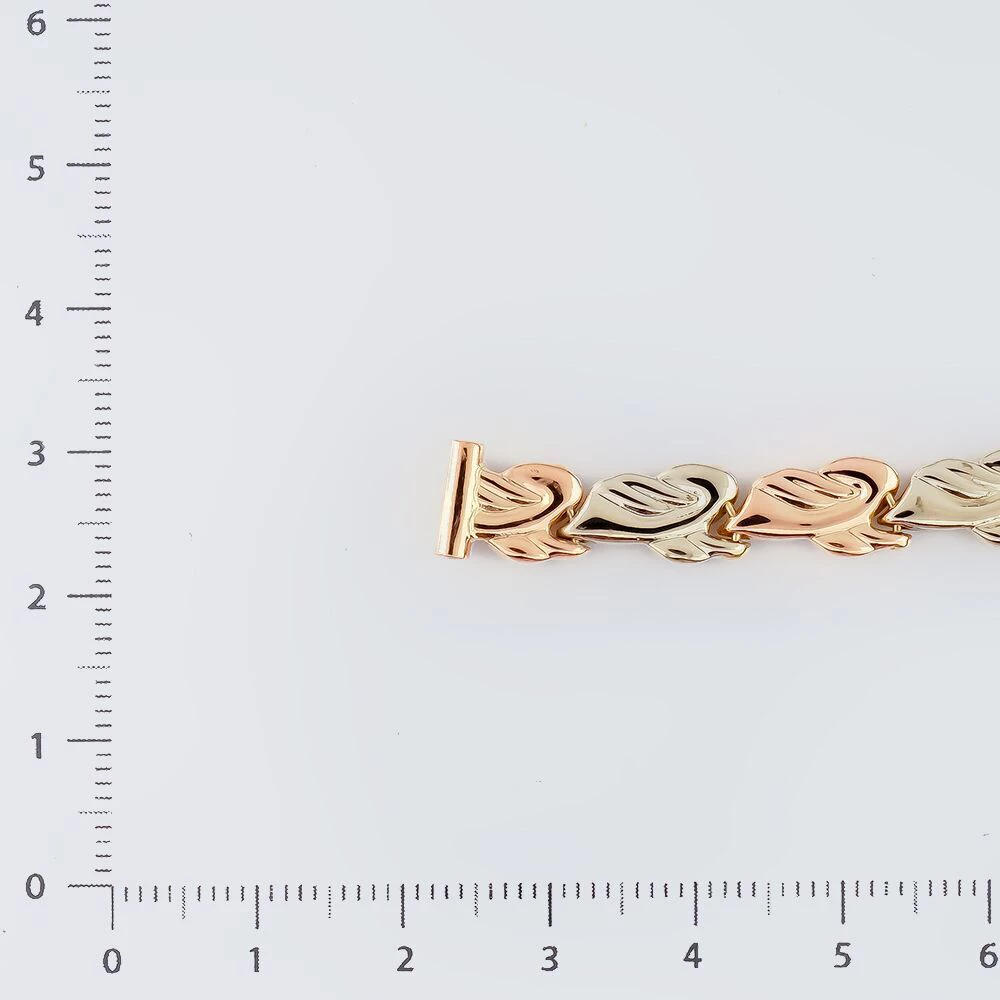 Браслет для часов из красного золота 585 пробы