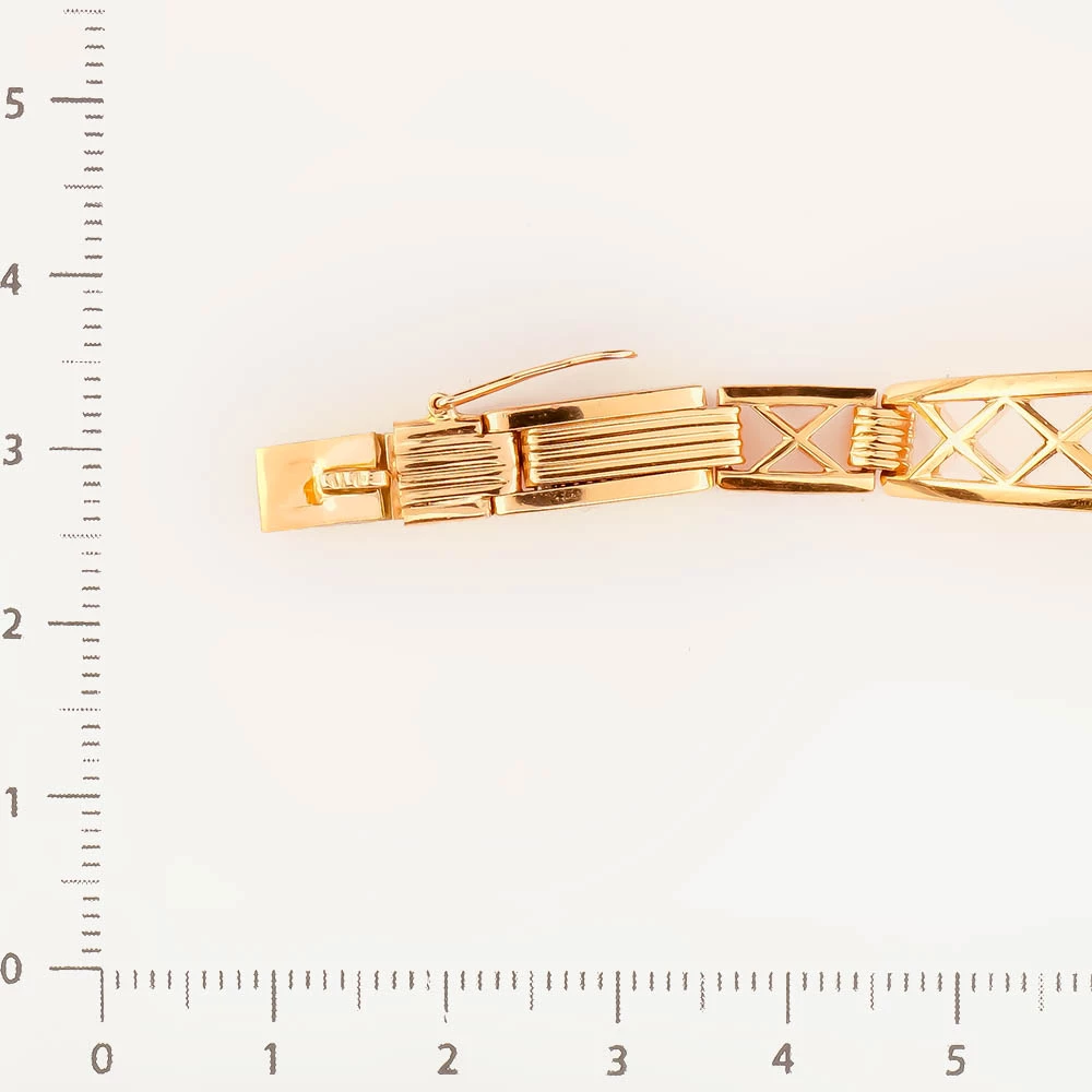 Браслет для часов из красного золота 583 пробы