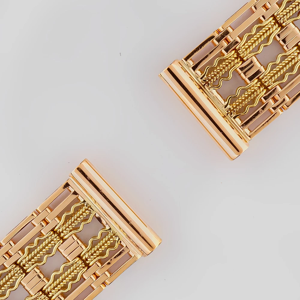 Браслет для часов из красного золота 585 пробы