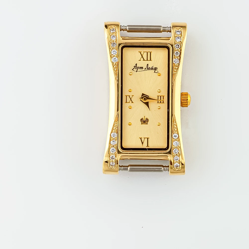 Часовой корпус с бриллиантом из желтого золота 585 пробы