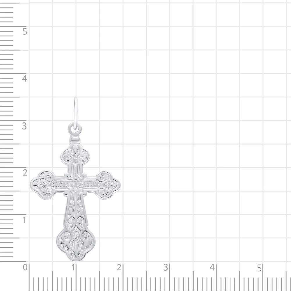 Крестик из серебра 925 пробы 2