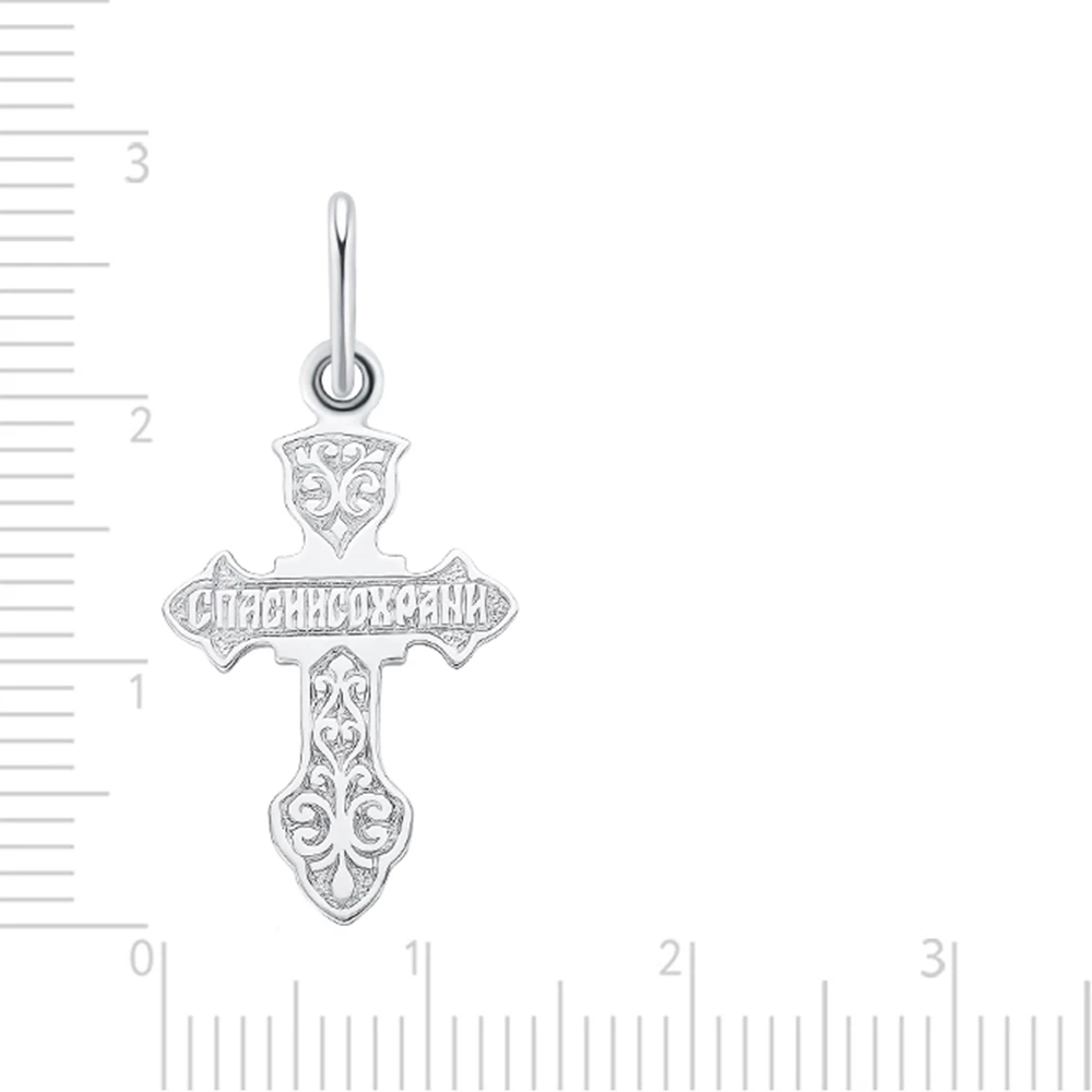 Крестик из серебра 925 пробы 4
