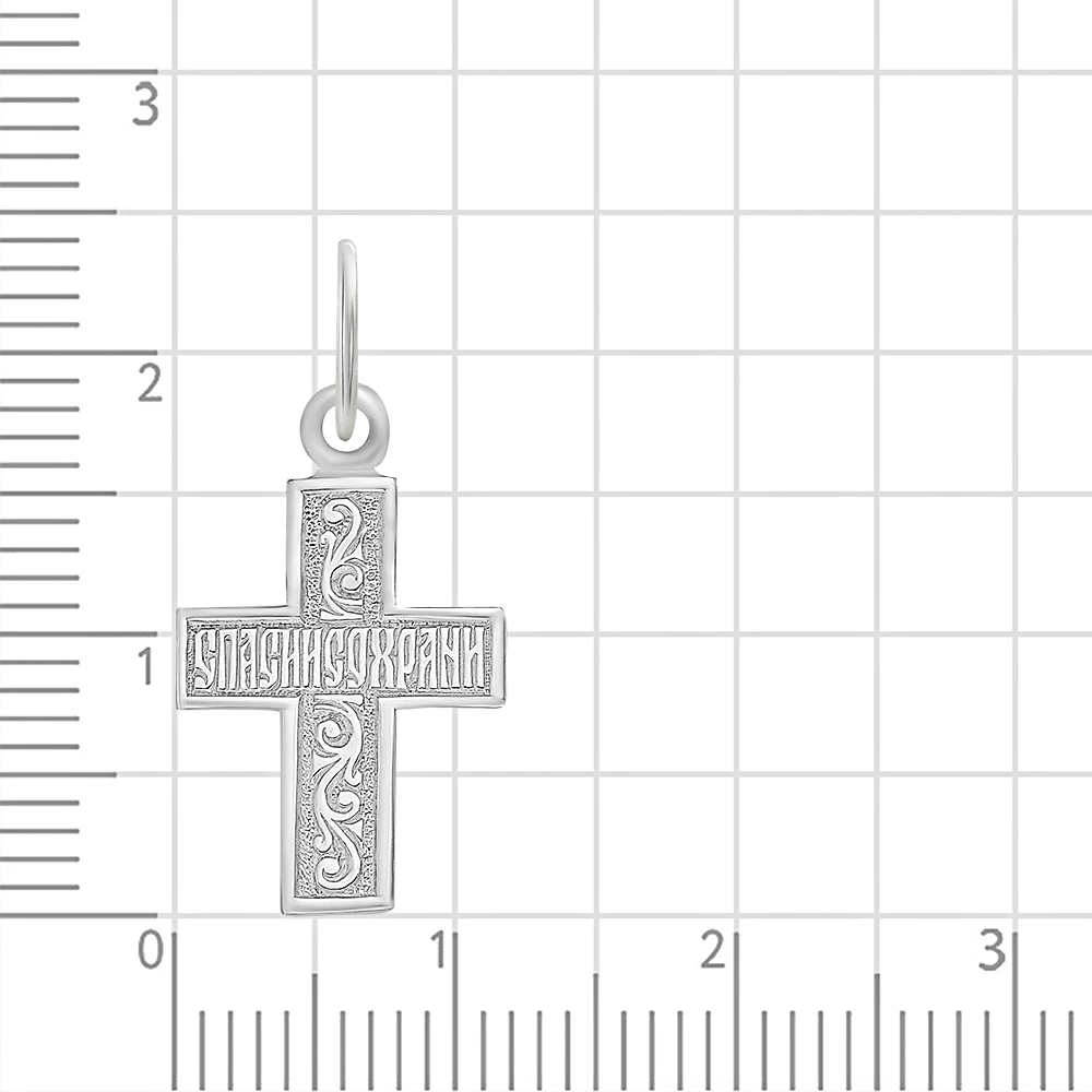 Крестик из серебра 925 пробы 2