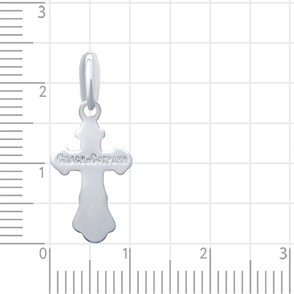 Крестик из серебра 925 пробы 2
